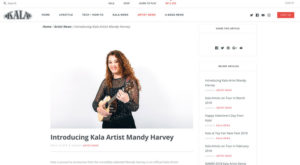 mandy harvey joins kala brand music