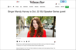 mandy harvey in tribune-star website